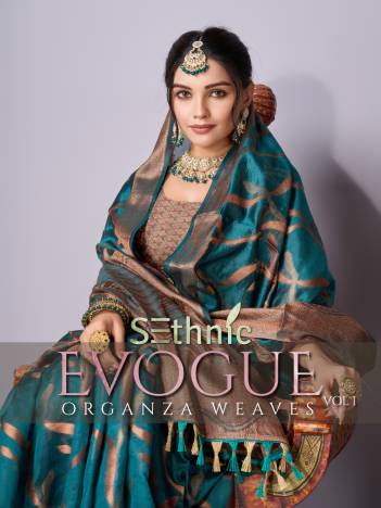 SETHNIC EVOGUE VOL-01 37001 TO 37005 WEAVING SAREE WHOLESALER IN INDIA